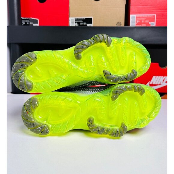 6Y | FITS WOMEN’S 7.5 Nike Air VaporMax 2021 FK DB1550-009 Grey Black Volt GS - Picture 4 of 6